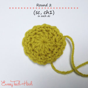 Marigold crochet afghan block pattern photo tutorial round 2