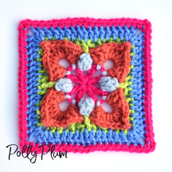 How to Crochet a Mini Circle Granny Square - This Pixie Creates
